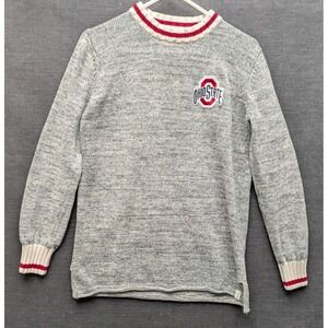 Ohio State Buckeyes Renu Sweater Large Grey Crew Neck Long Sleeve Pullover XL